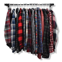 Load image into Gallery viewer, Box of Vintage flannels
